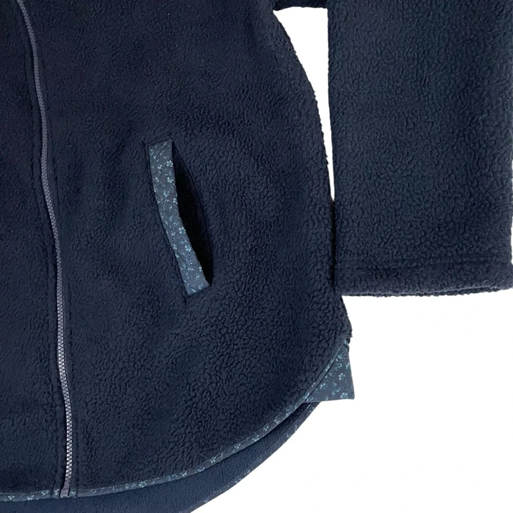 Madewell (Re)sourced Sherpa Quilted Zip-Front Jacket Deep Indigo Medium - Picture 9 of 16